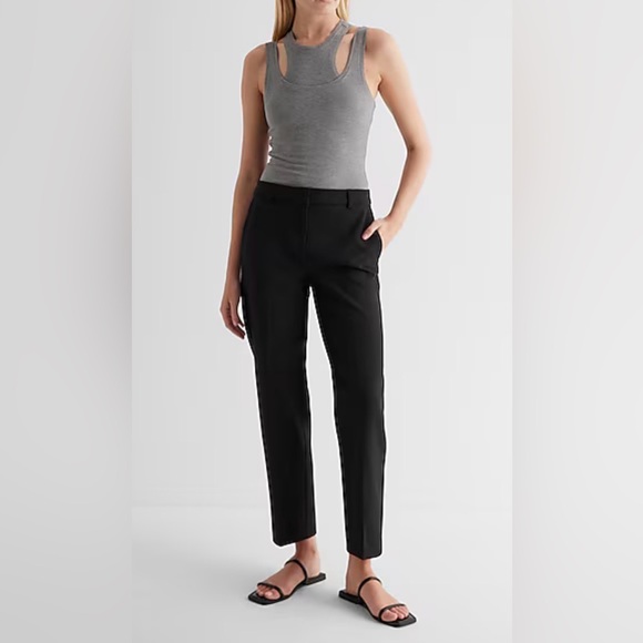 Express Pants - Express Black Straight Leg Women's Pants/ trousers